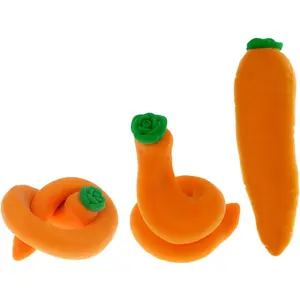 Squeesh Yum Stretchy Carrot Toy (1 Pack) – Sand Filled Stress Toy, Food Shaped Squishy Fidget Toys, Sensory Bin Filler, Party Favors & Goodie Bag Stuffers. 3342-1p