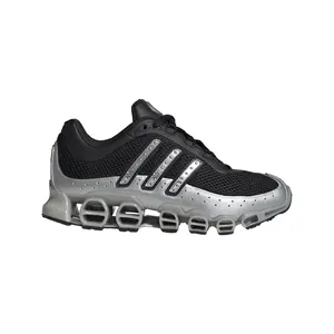 adidas Womens Megaride Lace Up Sneakers Shoes Casual - Black, Silver