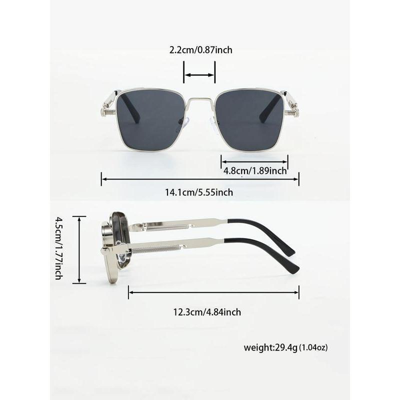 Men’s Vintage Rectangular Metal Frame Glasses Non Prescription Fashion Eyeglasses Lightweight Flexible Hinges Aesthetic Optical Frames for Business Wedding Formal Outfit Daily Styling Accessories Men’s Vintage Rectangular Metal Frame Glasses Non Prescription Fashion Eyeglasses Lightweight Flexible Hinges Aesthetic Optical Frames for Business Wedding Formal Outfit Daily Styling Accessories