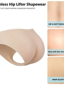 Thick Padded Silicone Butt Lifting Panty High Waist Tight Fit High Waisted Shaping Shapewear for Body Shaping S Curve Boost Confidence Comfortable Wear
