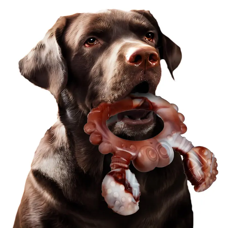 Crab Shaped Pet Chew Toy, Durable Dog Chew Toy, Interactive Tough Chewer, Dog Teeth Cleaning Toy Suitable for Medium, Large and Extra Large Dogs, Pet Interactive Supplies