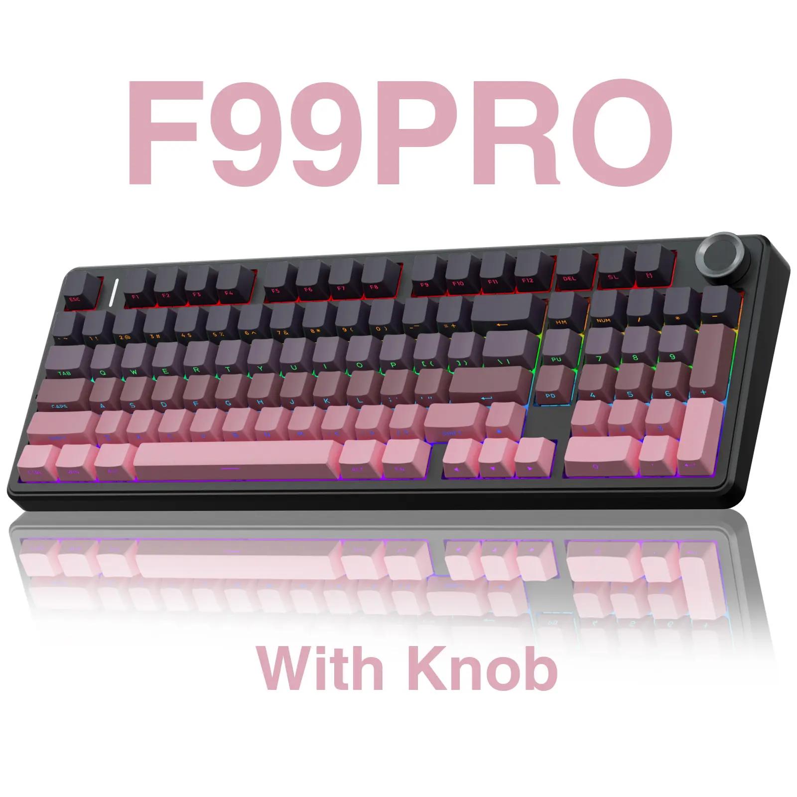 With Knob-Side Printed-Pink