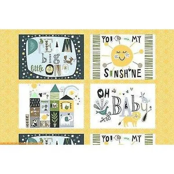 Dream Pillow Panel Panel 24x42 inch Cotton Fabric by Windham Fabrics