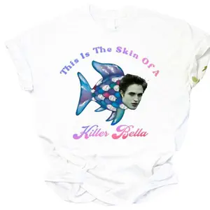 Bella Twilight Rainbow Fish T-Shirt - Funny Vampire Movie Graphic Tee