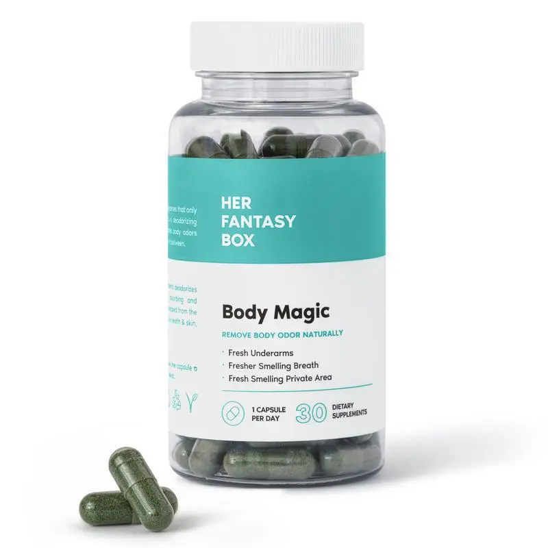 Body Magic Chlorophyll Pill - For Body Odor, Detox & Skin