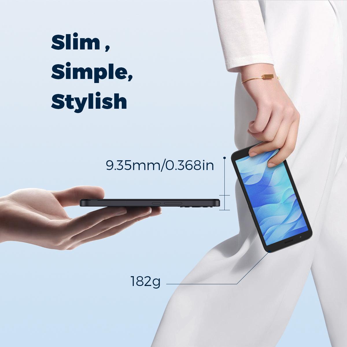 MIRO A1 Smartphone Unlocked GPS-Enabled Octa-core Android 14 4(2+2)GB RAM 32GB Expandable up to 1TB 4G Dual SIM 5.99'' HD 2.5D Display Cellphone