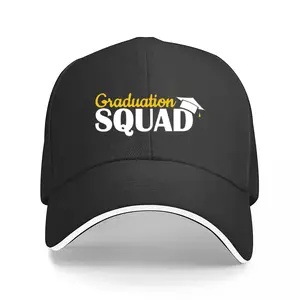 Graduation Team Unisex Baseball Cap - Gold Lettering and Degree Certificate Design, Adjustable Wide Brim, Classic Curved Brim Durable Celebration Cap, Academic Achievement Gear, Graduation Celebration Headwear