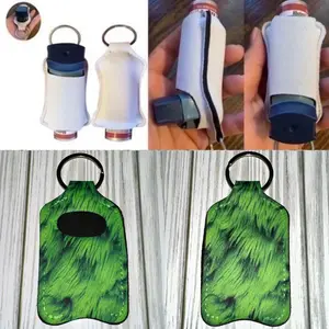 3D green fur Christmas inhaler holder for purse/backpack new