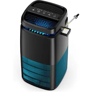 4-in-1 Air Purifiers for , Air Ionizer Negative  Generator, True H13 Filter, UV, Covers 1250 Ft2 99.97% Removal Rate for Pollen   Dander Air Cleaner for Bedroom, MJ002H, Black