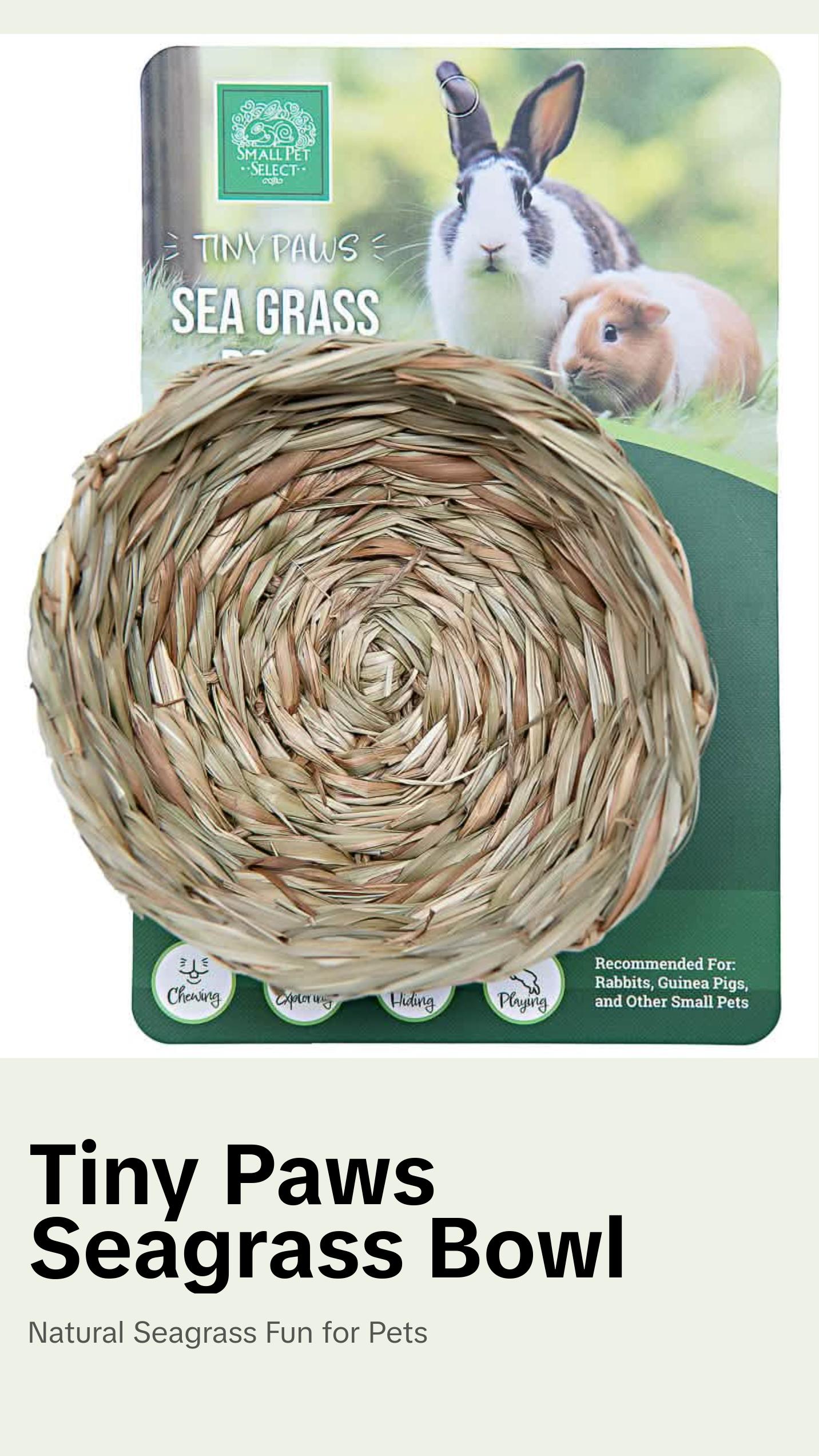 Tiny Paws Seagrass Bowl