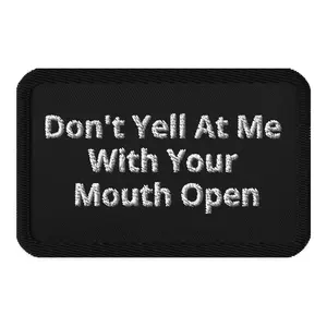 Vibrant Slogan Embroidered Patch