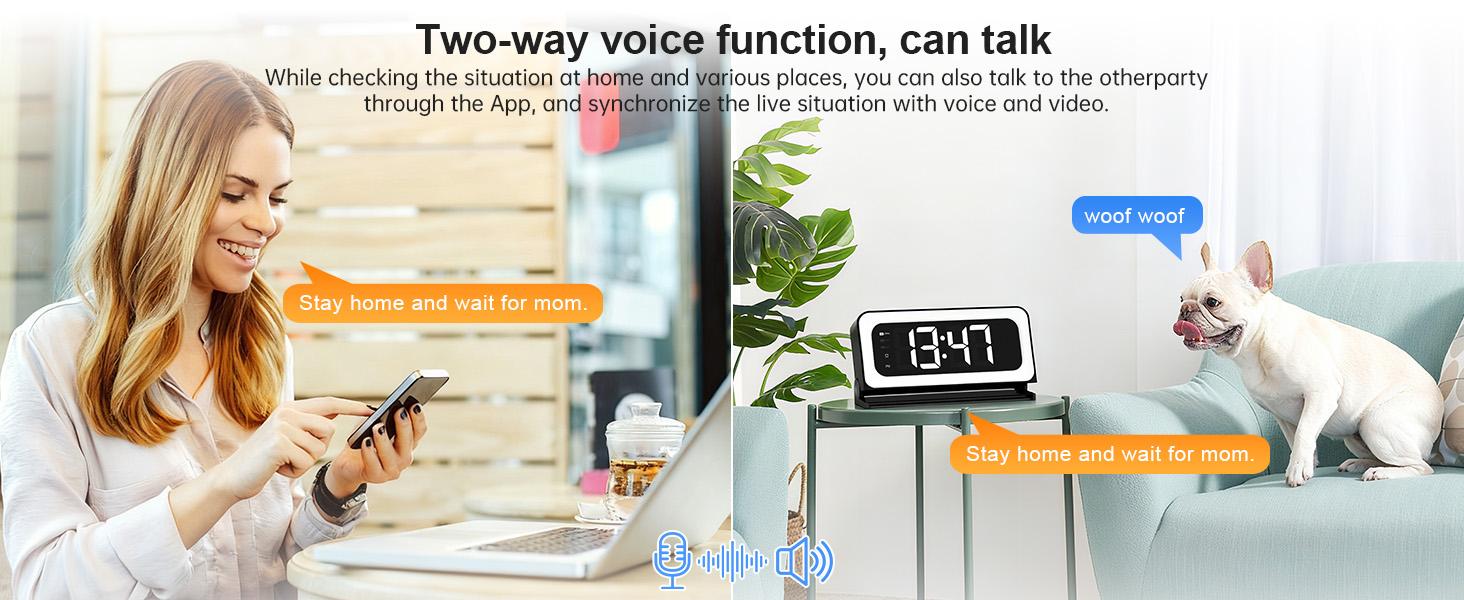 Smart Alarm  Security Camera with Dual-Band WiFi (2.4GHz & 5GHz) | Real-Time Home Security Monitoring System