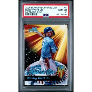 2025 Bowman Chrome Mega Box Meteoric Rise Bobby Witt Jr #11 PSA 10 POP 10!