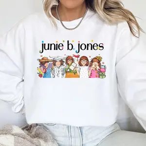 Junie B Jones Education Sweatshirt, Gift For Teacher, First Grade Teacher, Unisex Cotton Tops