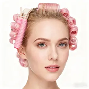 2pcs Fluffy hair rollers, bangs clips,Hair styling tool,curling rollers, seamless hair clips,Haircare Heatless Curly Hair Styling Tool