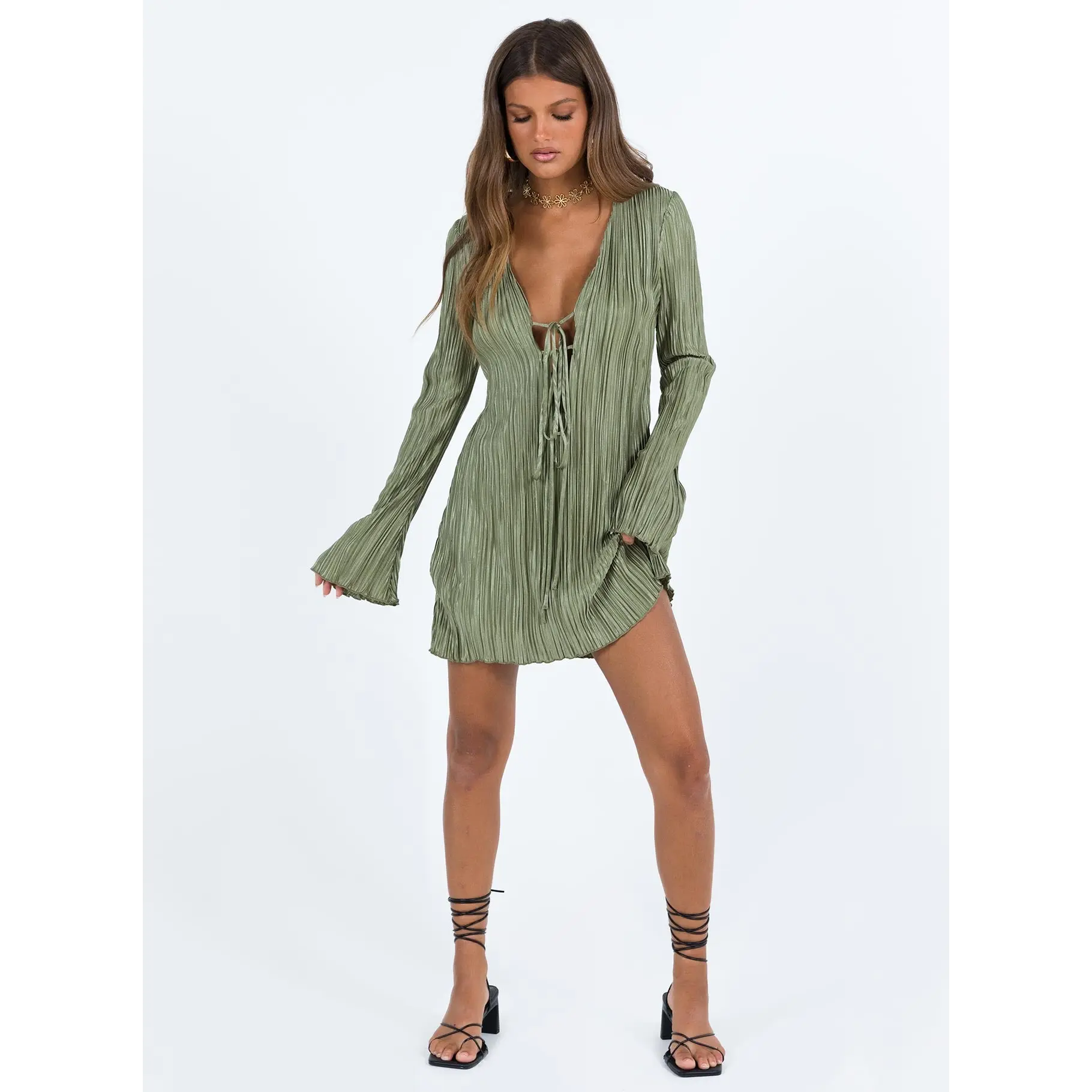 white summer long sleeve dress White Flowy long Sleeve Summer Dress I Love that Boho