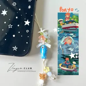 [NEW] Ghibli Anime Keychain & Phone Strap | Cute Wax Cord Ghibli Accessory