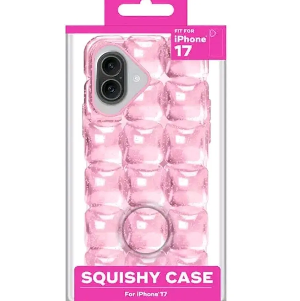 Pink Squishy Jelly Phone Case - iPhone 17