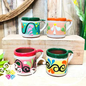 Set of 4 Tacita Espresso Mugs - Mexican Kitchen