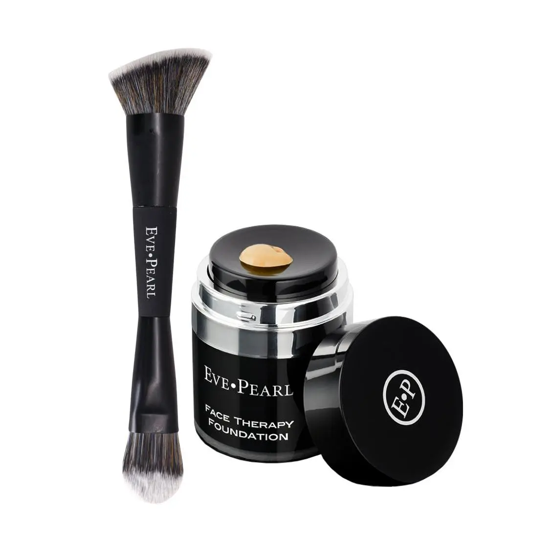 EVE PEARL Face Therapy Foundation & B201 Contour Blender Brush