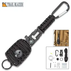 Trailblazer Paracord Fishing Kit with Emergency Tools