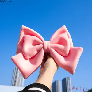 Memorial Day Car Bow Decoration, Exterior Trunk Sticker, Fits Cars & Motorcycles, Cute Bow Accessory for Helmets & Vehicle Exteriors