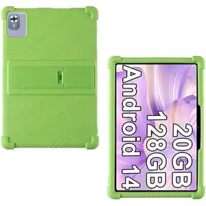 ROGEE Case for FEZAWIO F11 Android 14 Tablet 10 inch Soft Silicone Shockproof Adjustable Stand Rubber Shell Protective Cover