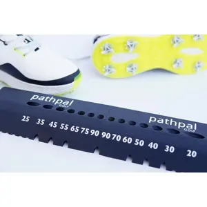 pathpal Golf Alignment Stick Holder Training Aid - 13 Angle Swing Trainer & Putting Rail | Fix Slice & Shallowing | Portable 2-Piece Base for Driver Iron Wedge | Indoor Outdoor Mats Grass | USA Made