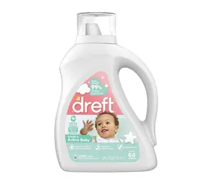 Dreft Active Baby Liquid Laundry Detergent for Sensitive Skin Hypoallergenic 92 fl oz 64 Loads #1 Pediatrician Recommended USA Made