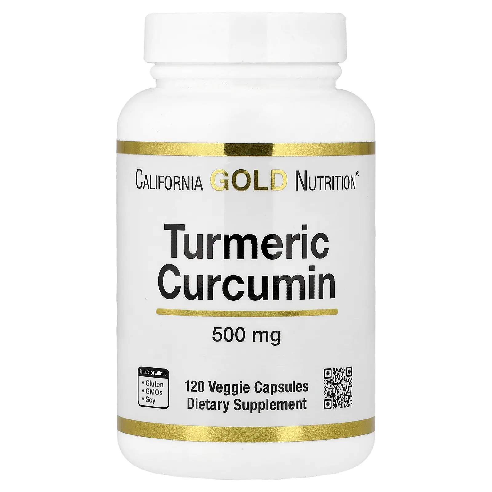 California Gold Nutrition Turmeric Curcumin, 500 mg, 120 Veggie Capsules