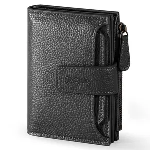 GSOIAX Women RFID Credit Card Holder. Made of genuine leather with a coin pocket, it's perfect for daily use, school,  thoughtful gift for Mother's Day or Girlfriend.