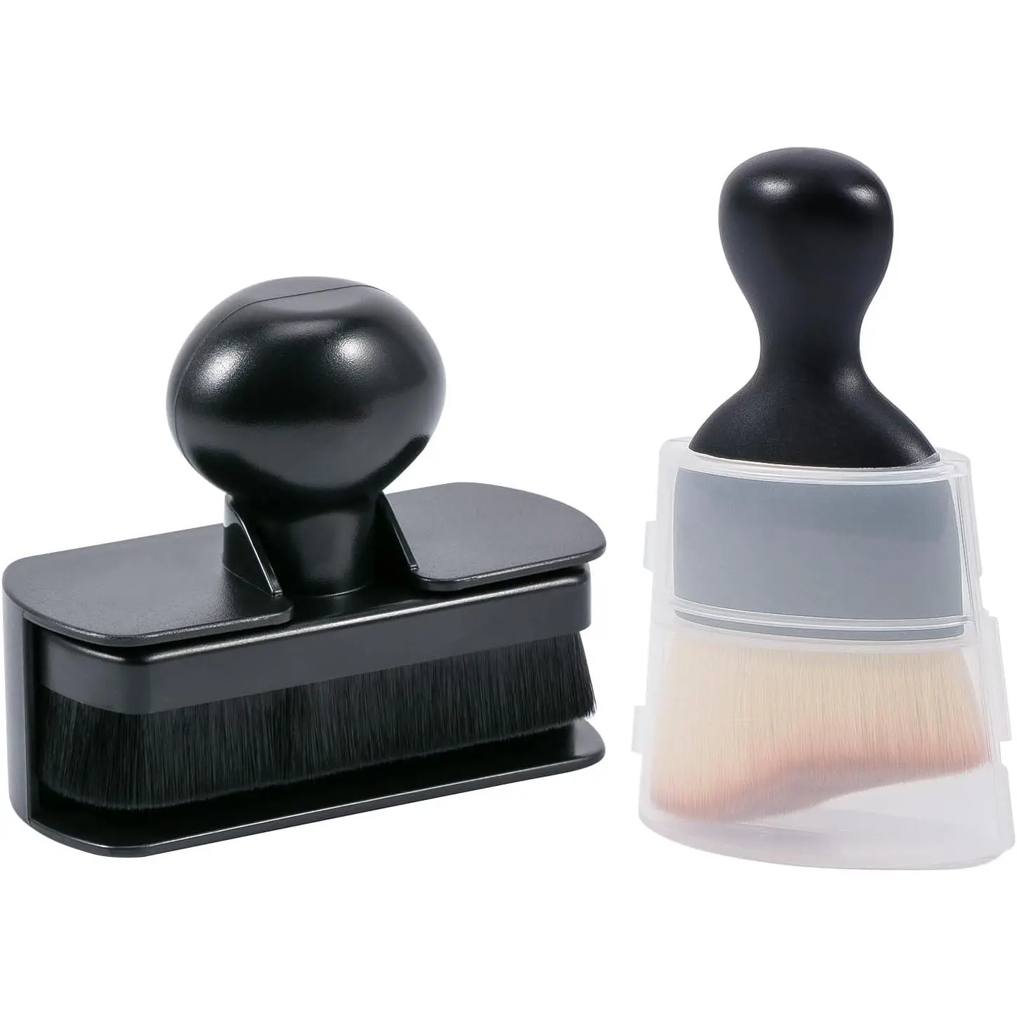 Tire Shine Applicator Brush Kit Large Vegan Tire Shine Brush with Storage Stand for  Tire Shine Polish Wax and  Interior Cleaning