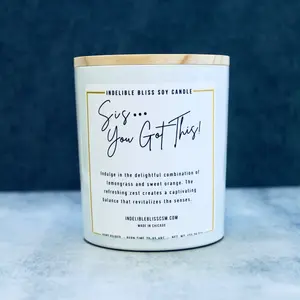 Mindfulness Scented Candle with Positive Energy for Self-Care and Meditation