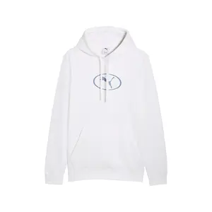 PUMA Mens Sport Heritage Fleece Hoodie Casual Outerwear Casual - White