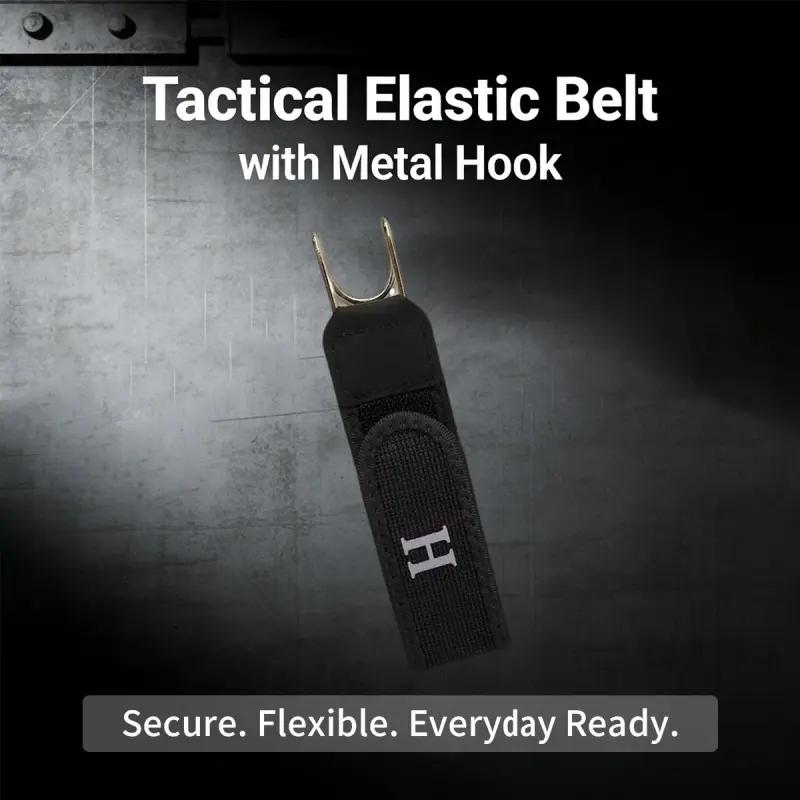 TikTokShopHolidayHaul | Tactical Metal Hook Elastic Belt (Unisex) - Patented No - Buckle Invisible Design | Soft Adjustable Side  belt