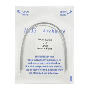 Super Elastic NITI Archwires 012 Upper Natural Form for Orthodontic Braces - Rectangular & Round Shapes - Comfortable & Effective for Lower & Upper Arches - Oral