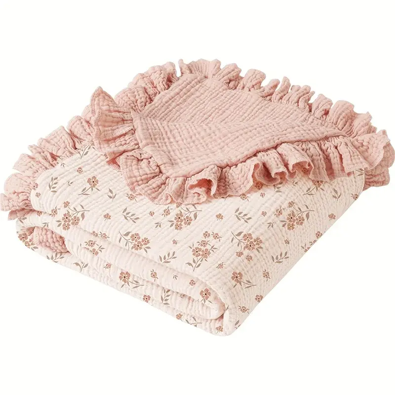 Soft Warm Cotton Baby Bedding Set - 40x36in Breathable Bedding Sheets, Bed Linens, Cradle Support Base, Foldable Crib, Wooden High Booster Chair, Baby Storage, Auto-Swing Mattress, Inflatable Floor Chair, Pump, Crib-Fitting Bamboo Sleep Sack
