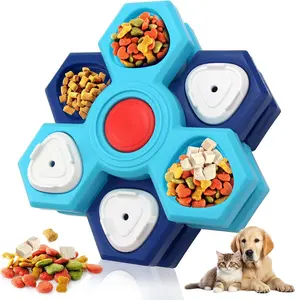 4-Layer Spinning Dog Puzzle Toy | Level 4 Intermediate Treat Dispenser | Mental Enrichment Game for Boredom | Slow Feeder