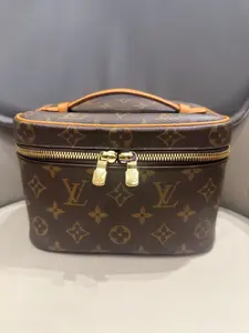 Pre-owned Louis Vuitton canvas makeup bag Nice Mini Monogram Vanity Case (BF 12Z) KY02488