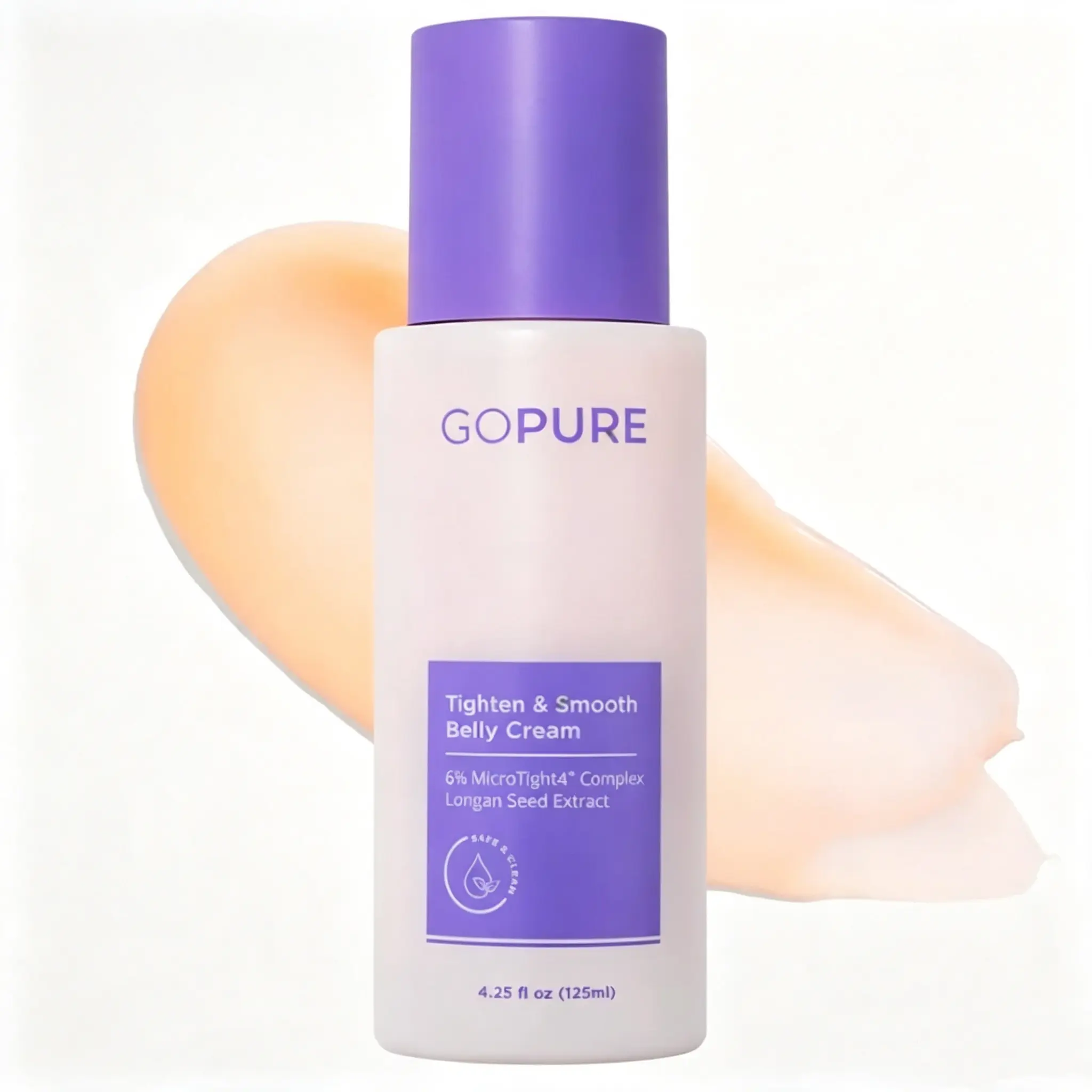 Belly Firming Cream for Stomach – GOPURE Tighten & Smooth Body Cream, Look of Firmer, Smoother Skin, Daily Moisturizer for Crepey Skin