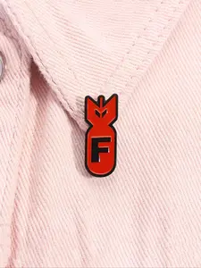 Creative Cartoon Bomb Design Brooch, Fashion Brooch for Women & Men, Enamel Pin Suitable for Backpacks, Jeans, Scarves, Hats Decoration, Hat Pins