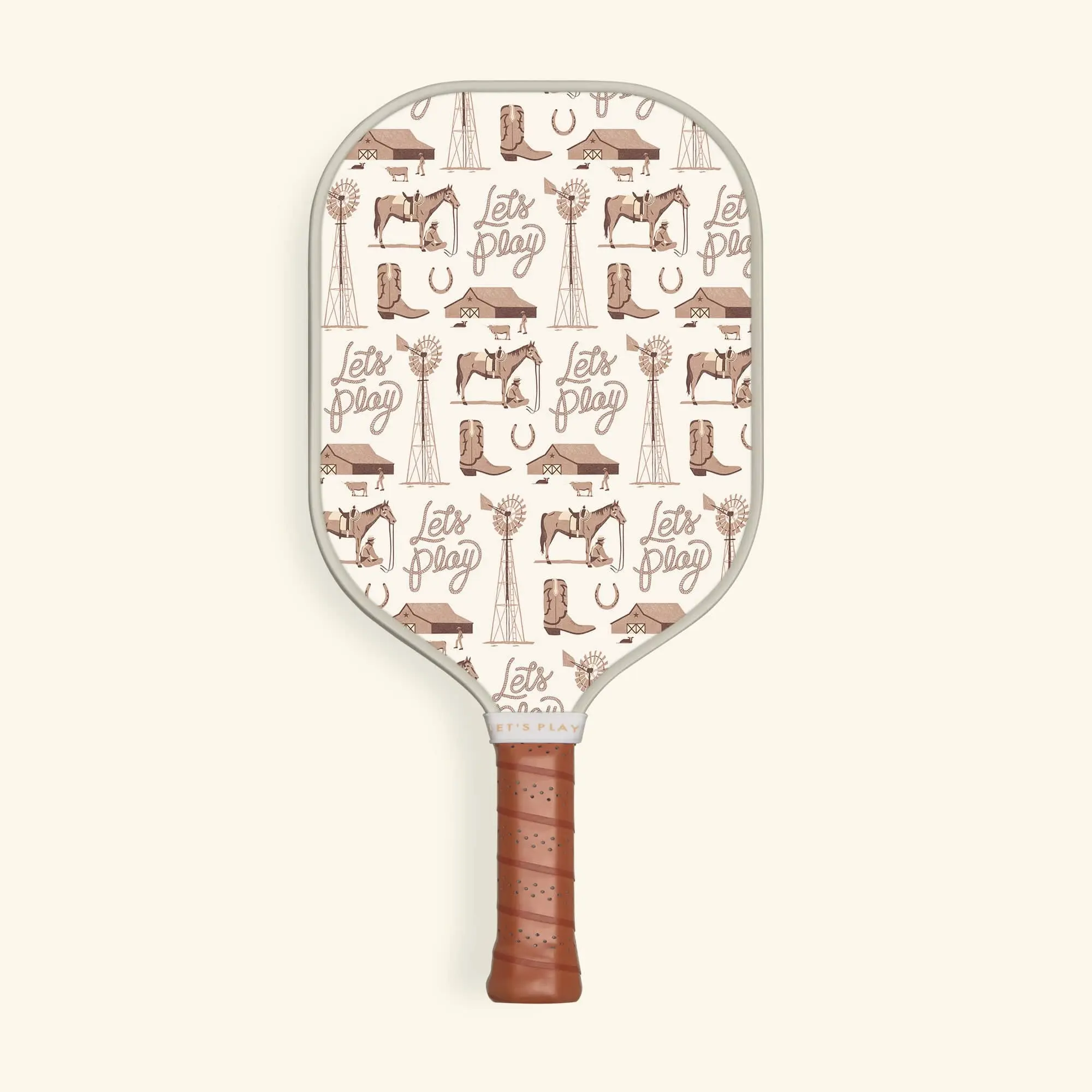 Cowboy Fiberglass-Composite Paddle Tennis Paddle, Honeycomb Core Design for Extra Spin, Sports & Outdoor Use