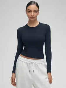 CRZ YOGA Softembrace Tight Fit Long Sleeve - Casual Going Out Soft Basic Tops