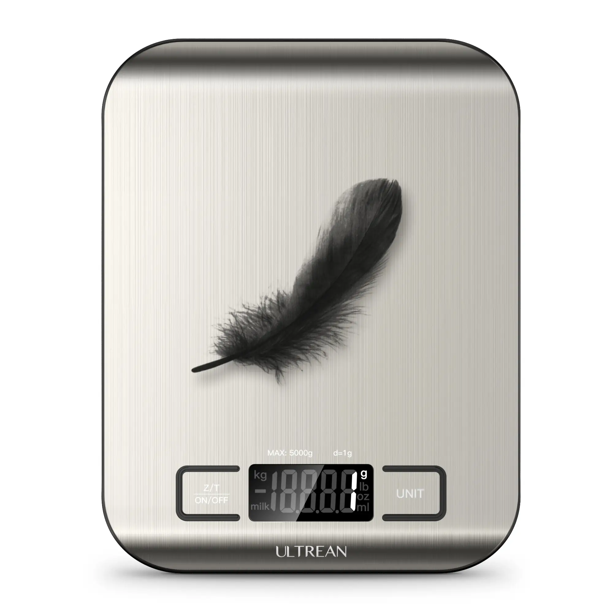 Ultrean Food Scale, Digital Kitchen Scale for Baking Cooking and Meal Prep, 6 Units with Tare Function, 11lb (Batteries Included)