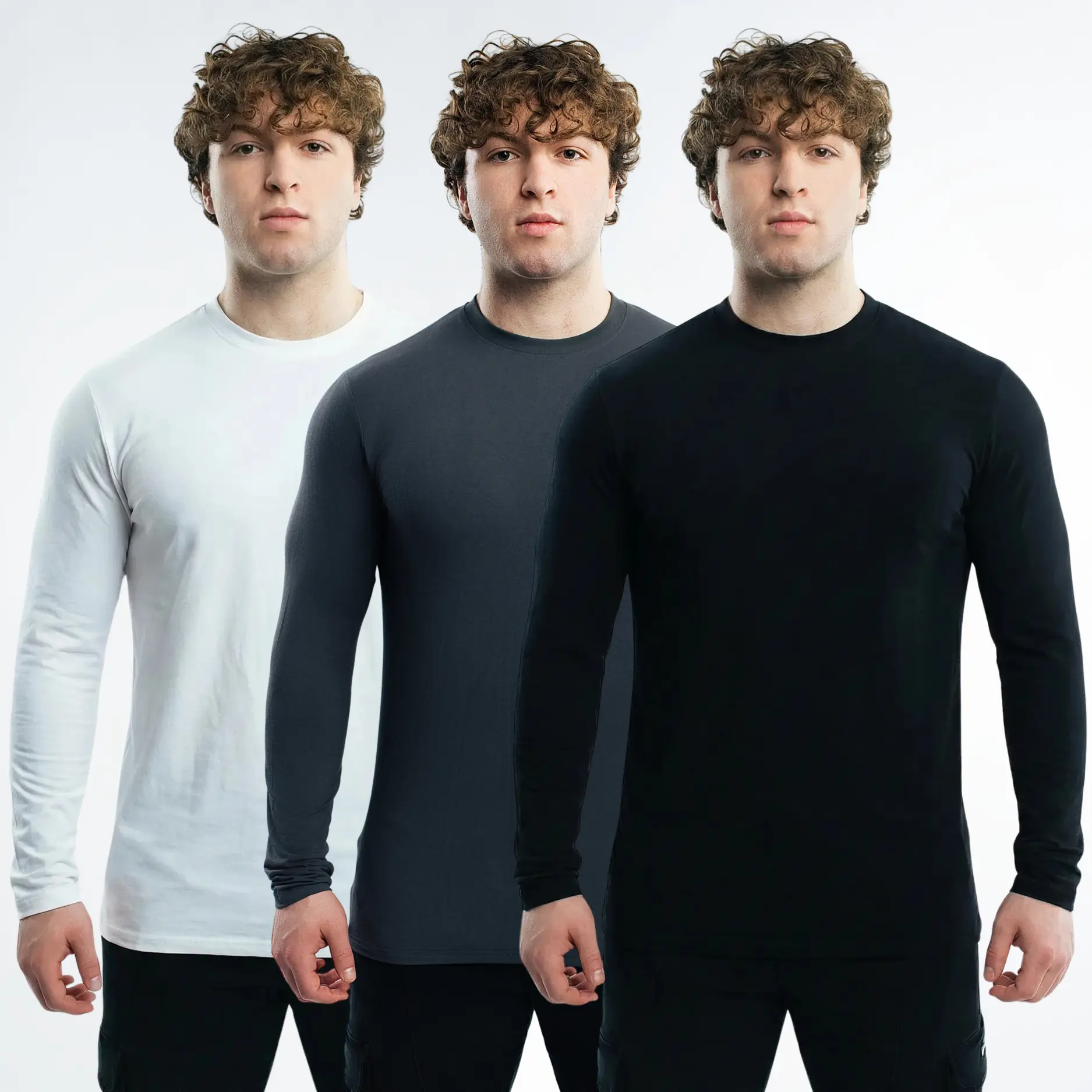 3 PK Variety (Black, White, Shadow)