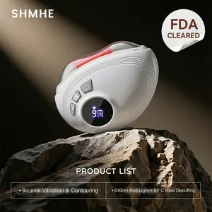 SHMHE Electric gua sha beauty device features a heated face and neck massager with LED light therapy and soothing vibration functions. Its intelligent dual-mode design integrates shaping, lifting, and relaxation into one beauty and skincare device.400mAh