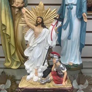 Cristo resucitado con soldado - 12” S17065-12