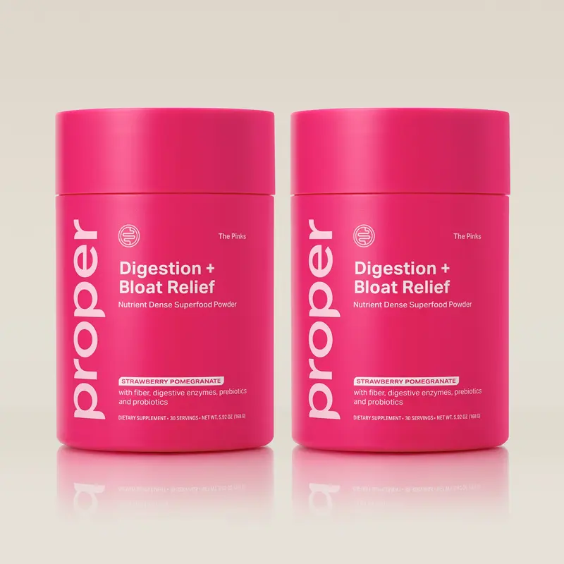 Daily Digestion Superfood Bundle for Bloat Relief - 2-Pack Bloat Relief Superfood Powder For Digestion Support