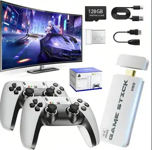 2.5-Generation Upgraded Game Stick: Supports HDMI output and USB connectivity; includes two wireless controllers; compatible with TVs and monitors; offers a hybrid experience combining console gaming with retro handheld gameplay.