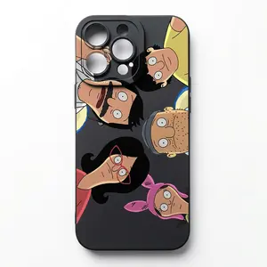 funny cartoon B-Bobs B-Burgers family Phone Case For iPhone 17/16/15/14/13/12/11/Pro/ProMax/Plus/Air/Xsmax/E, Samsung S26/S25/S24/S23/S22/Ultra/Plus/Edge, Anti Fall Soft TPU Back Cover, Shockproof Cover, Cute Phone Case, Creative Design Christmas Gift